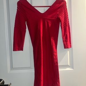 Vintage Y2k red Bebe bodycon dress
